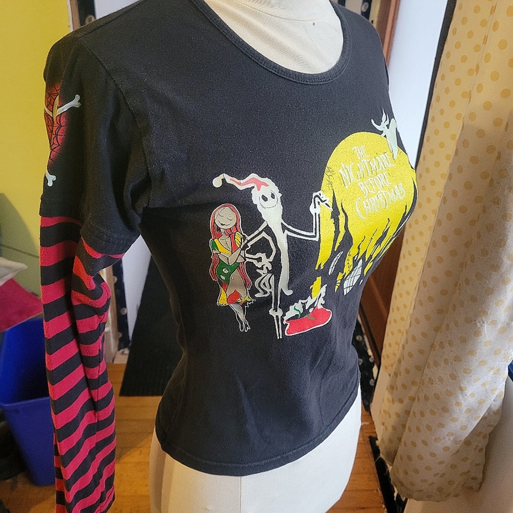 The Nightmare Before Christmas official Glow in the dark long sleeve shirt m/s